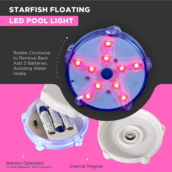 Starfish Floating Pool Light - 1PK - BeautifulLife Store