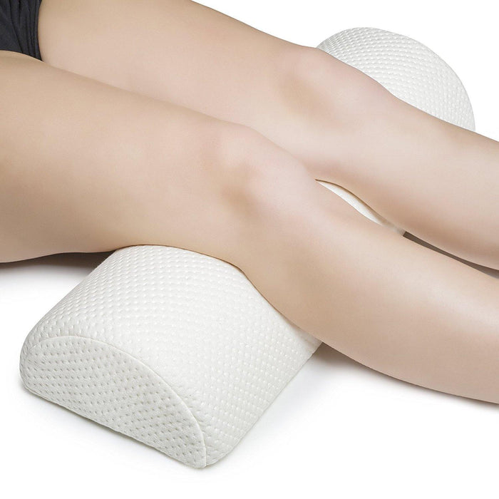 Memory Foam Legs Bolster Pillow Lower Back Under Knee Pillow Leg Rest Pillow